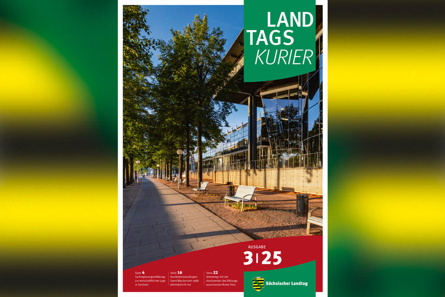 Titel Lantagskurier, Plenarsaal von außen